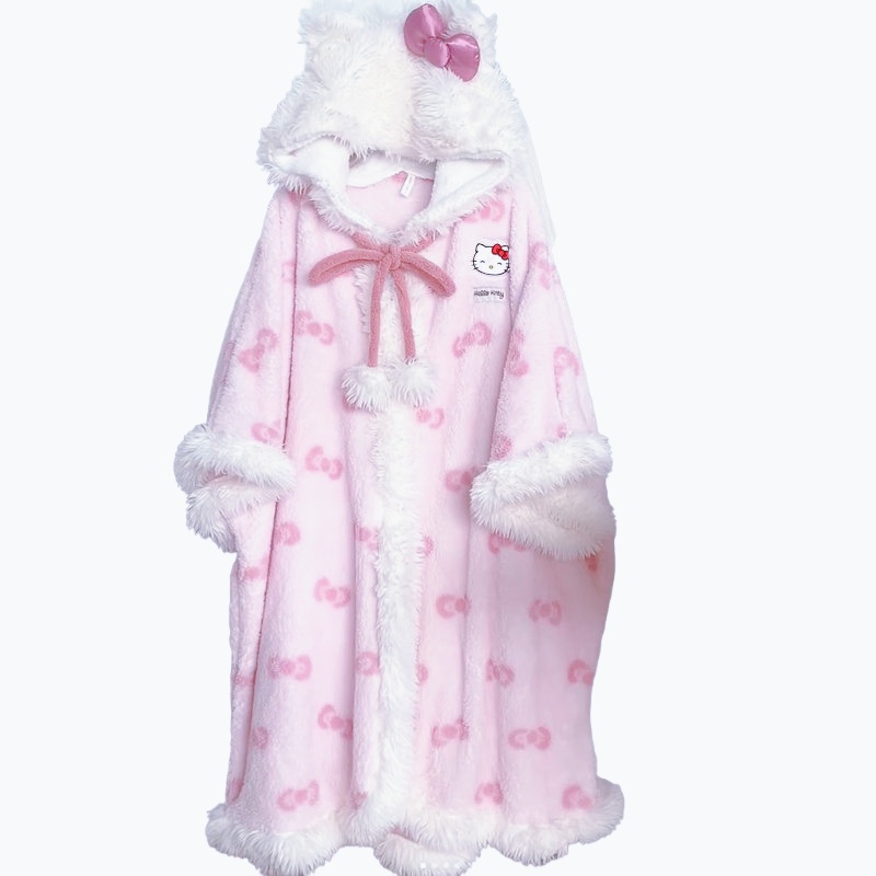 Women Shoes Xxl - Plush Robes Girls Cute Sanrio Anime