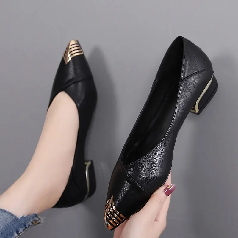 Low Heel Elegant Block Ladies  - Women Shoes Quick Delivery recension och pris