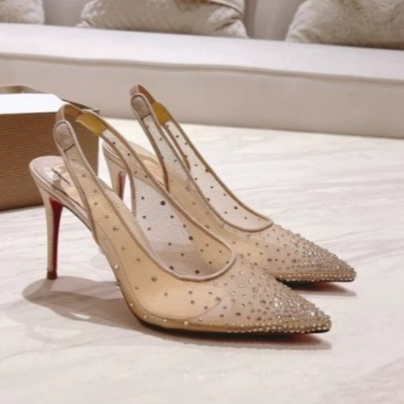 Mesh Rhinestone Rear Empty Sti - Platform Mule Heel recension och pris