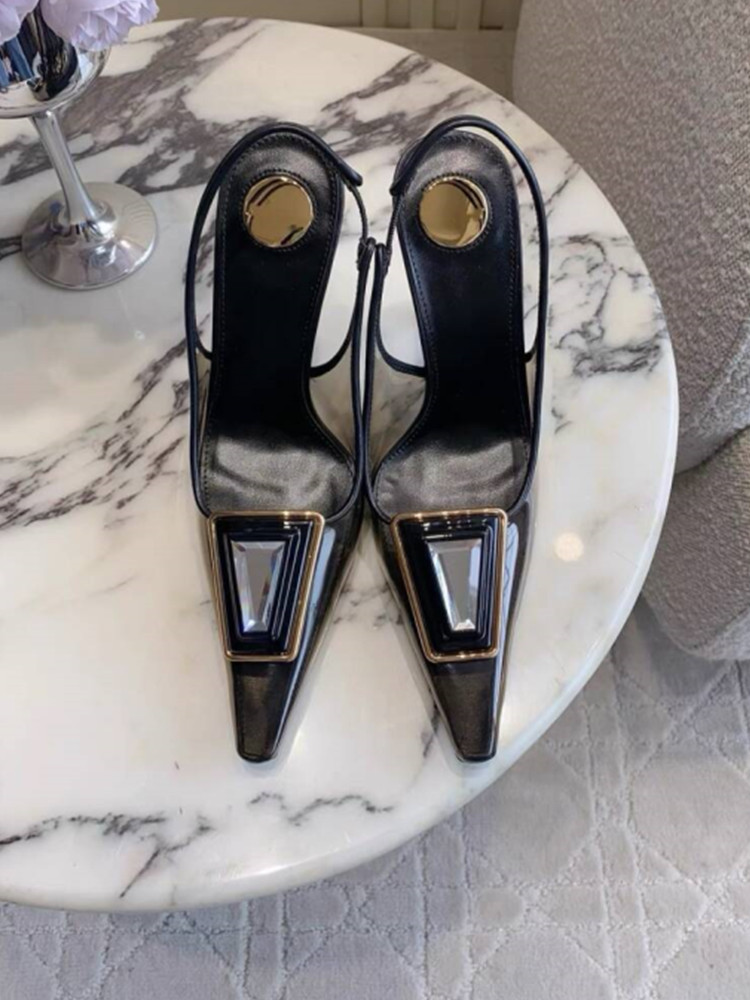 2026 Summer New Transparent Sq - Platform Mule Heel recension och pris