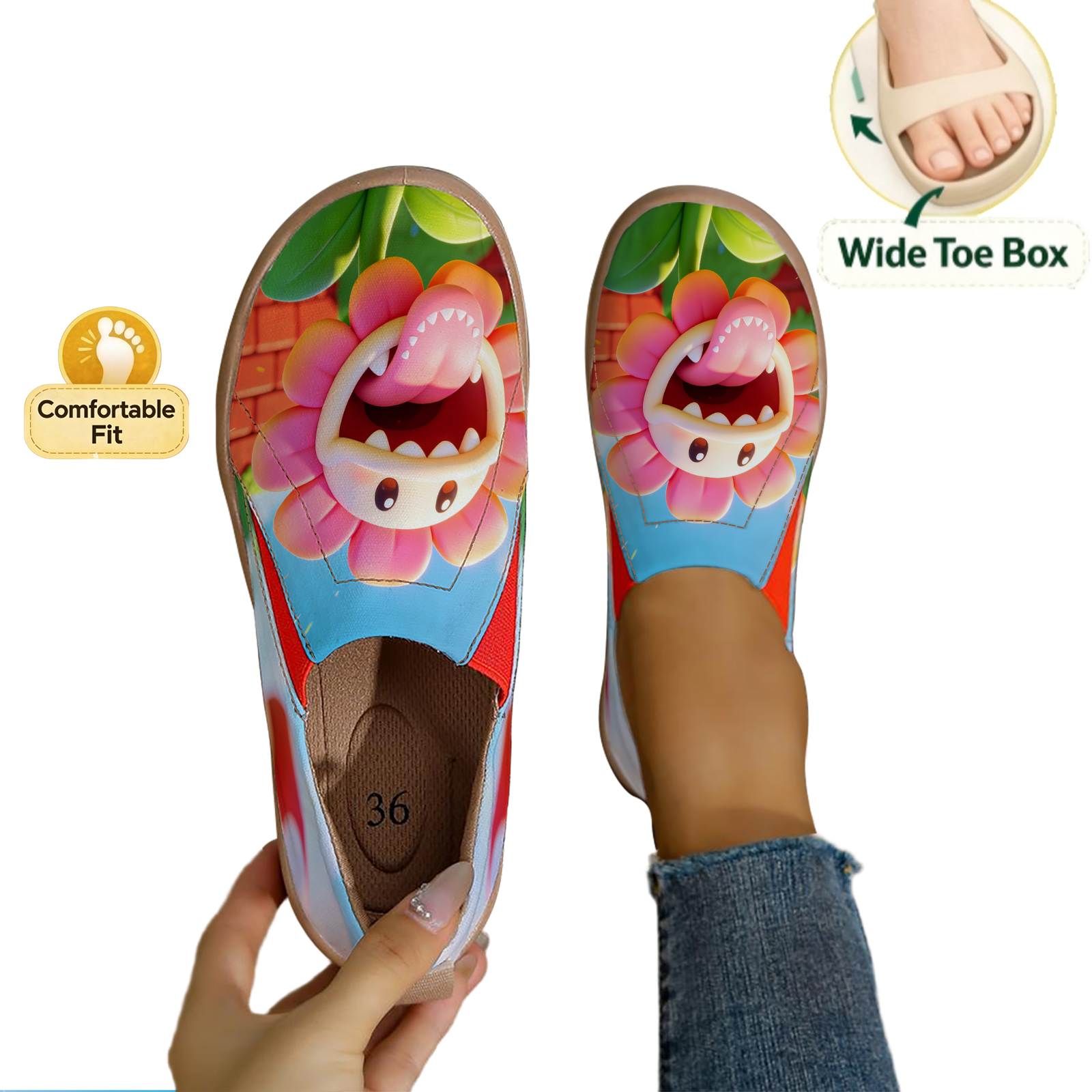 Women's Wide Toe Box Cute Cart - Women'S Shoes With Wide Toe Box recension och pris