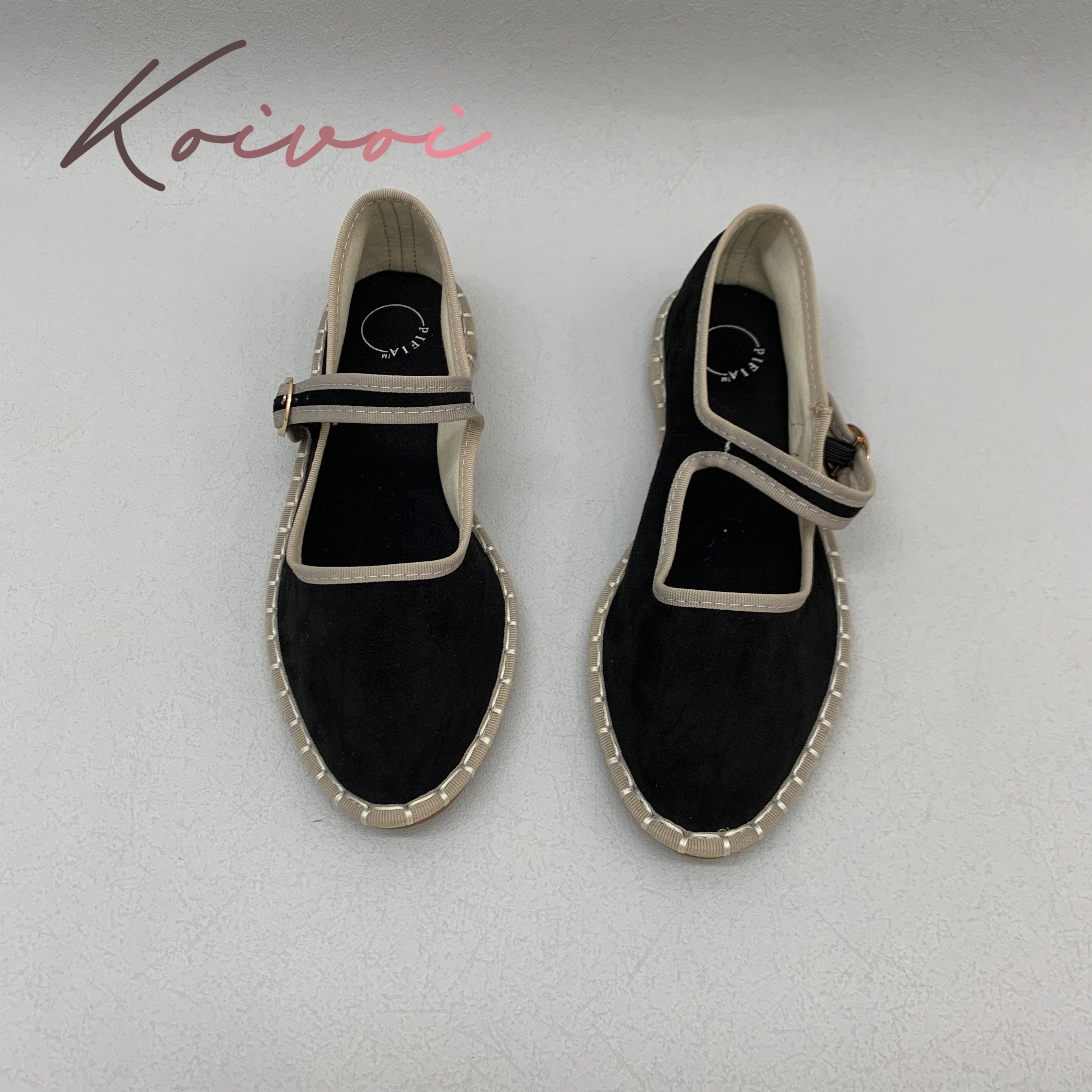 Hand Stitch Buckle Strap Flats - Women Shoes Jeans recension och pris
