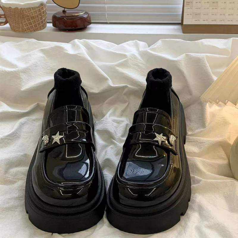 Retro Black Spring and Autumn  - Women Shoes Quick Delivery recension och pris