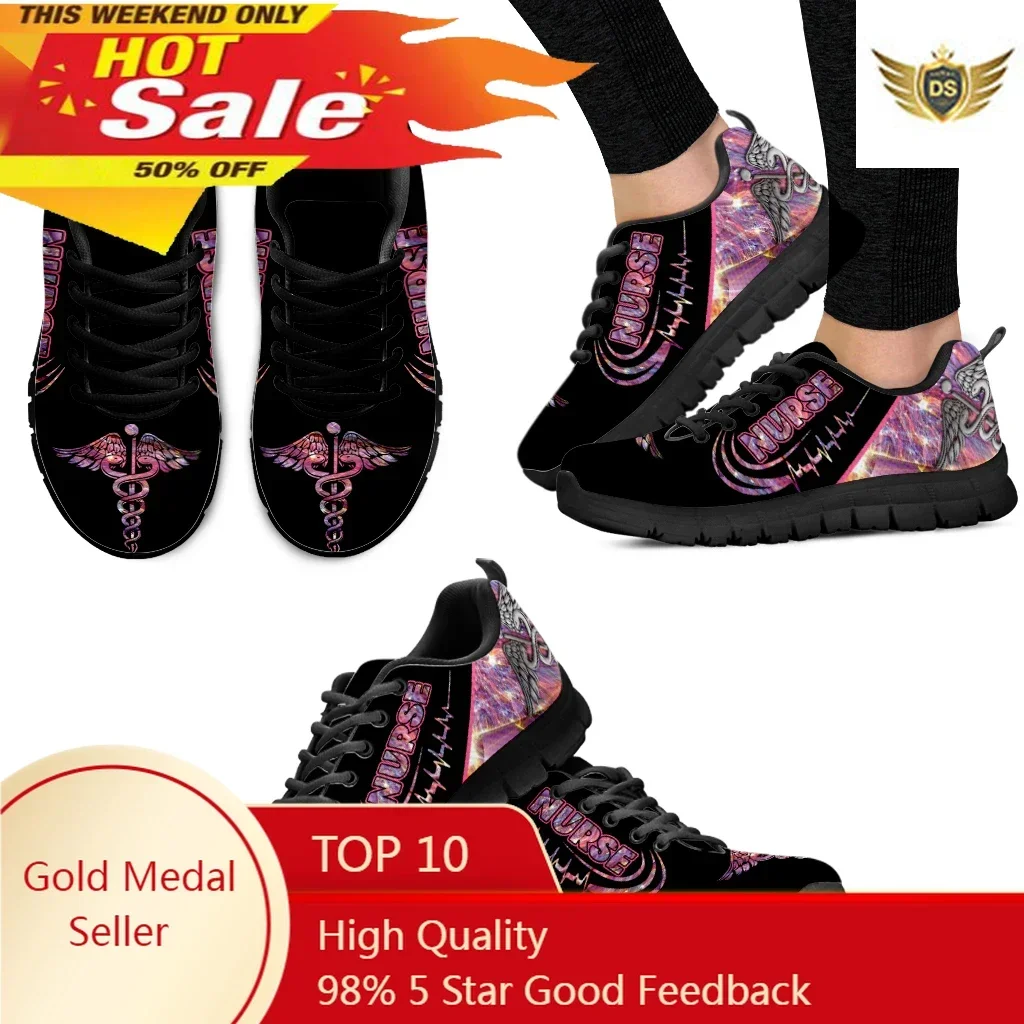 Fashion Nurse Print Lightweigh - Women'S Shoes Nursing recension och pris