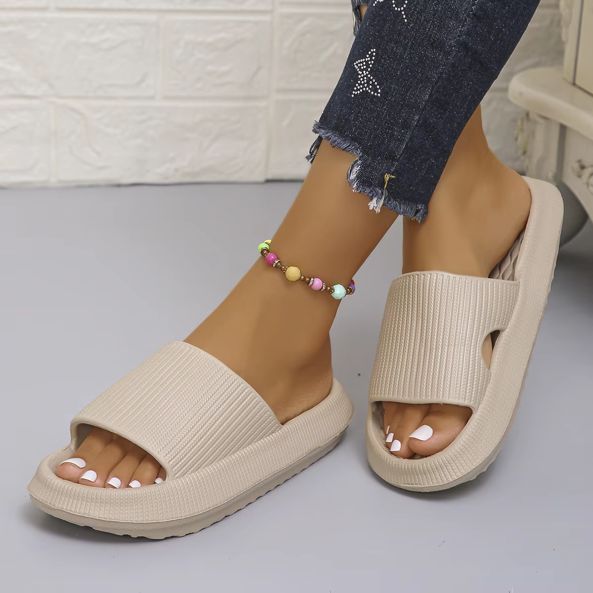 Thick Bottom Cloud Slippers Wo - Women'S Shoes Non Slip recension och pris