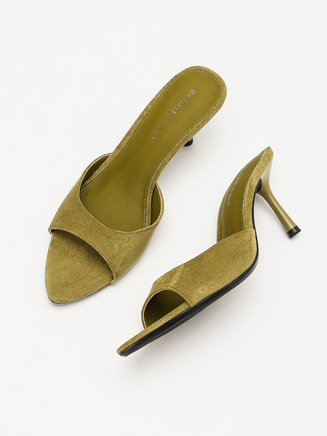 Women's Suede Pointed Toe Stil - Platform Mule Heel recension och pris