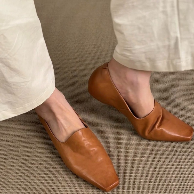 Retro Flat Loafers Women's Sli - Pointed Toe Flat recension och pris