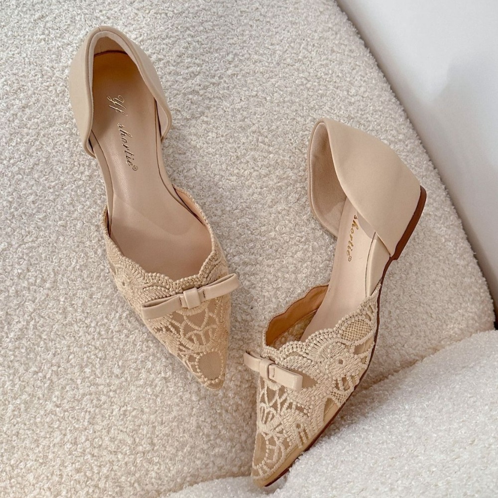 Low Heel Pumps Woman Height In - Pointed Toe Flat recension och pris